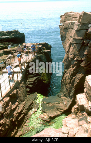 DM Thunder Hole Acadia National Park Maine Stock Photo