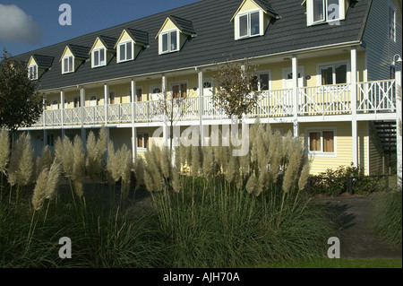 Oyster Key gold chalet apartments at Butlins holiday camp Skegness Lincolnshire England United Kingdom Europe Stock Photo