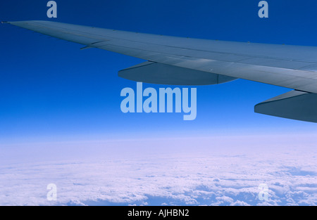 Plane wing detail Stock Photo