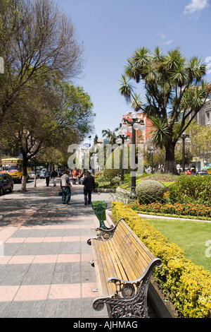 Statue on the Prado, the Avenue Mariscal Santa Cruz, La Paz, Bolivia Stock Photo