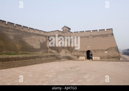 Pingyao City Wall Tall walls surround the ancient city of Pingyao Shanxi province China Stock Photo