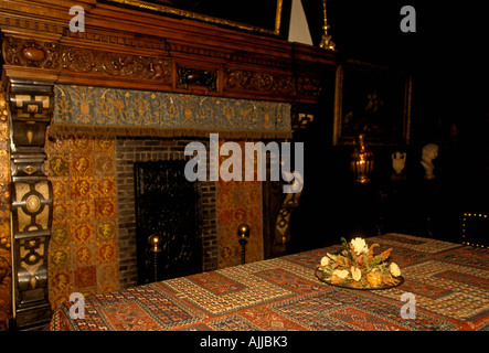 dining room, Rubens House, Rubenshuis, home, Peter Paul Rubens, museum, Antwerp, Antwerp Province, Belgium, Europe Stock Photo