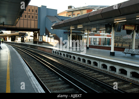 London Bridge train station deserted Stock Photo