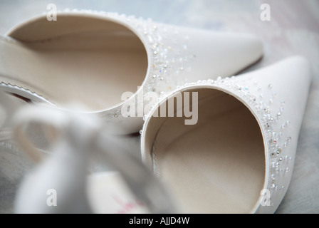 wedding shoes Stock Photo