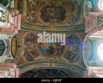 ceiling frescoes, former Minorite Church, Eger, Hungary Stock Photo