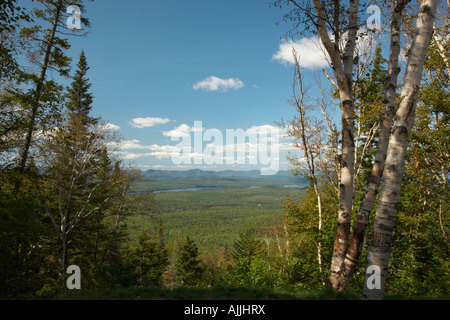 View from Whiteface Mountain Veterans Memorial Highway Whiteface Mountain New York United States Stock Photo