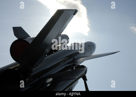 BAC Bloodhound missile at the RAF Museum Royal Air Force Museum Colindale London Stock Photo