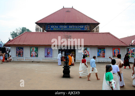 The temple of Lord Shiva in Aluva, Kerala, India Stock Photo