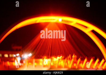 An enthralling laser show Stock Photo