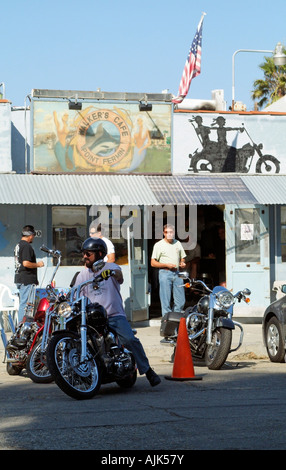 Bikers Cafe Point Fermin San Pedro Southern California USA Stock Photo