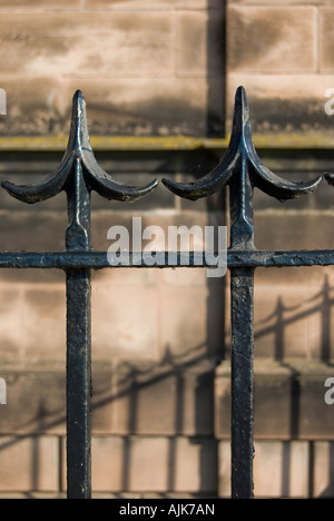 Black Metal Railings Stock Photo