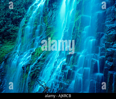 Proxy Falls in Willamette National Forest of Oregon USA Stock Photo