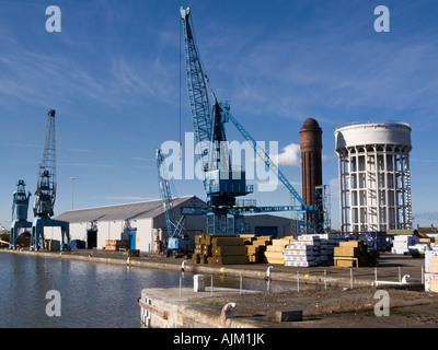 Docks at Goole port, East Yorkshire, UK Stock Photo