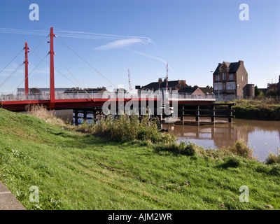 Swingbridge at the docks Old Goole East Yorkshire UK Stock Photo