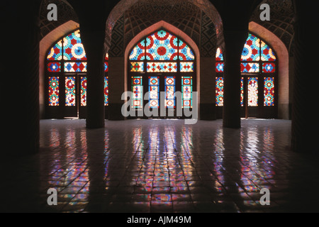 prayer-foyer of the mosque Masdjid-e Wakil, Iran, Shiraz Stock Photo
