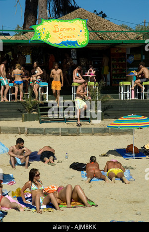 Krasa or Banana Beach north coast Skiathos the Sporades Aegean Sea Greece Mediterranean Stock Photo