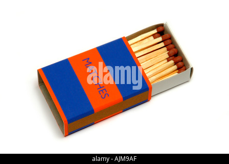 Full box of matches Stock Photo