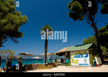 Krasa or Banana Beach north coast Skiathos the Sporades Aegean Sea Greece Mediterranean Stock Photo