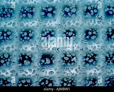 Raindrops on window blocks Department of Housing and Urban Development Washington DC Stock Photo