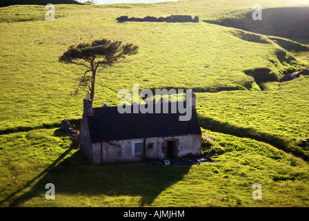 Old farmhouse north of Applecross on Inner Sound NW Highlands Scotland Stock Photo