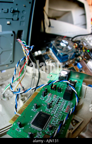 thrown away computers Stock Photo