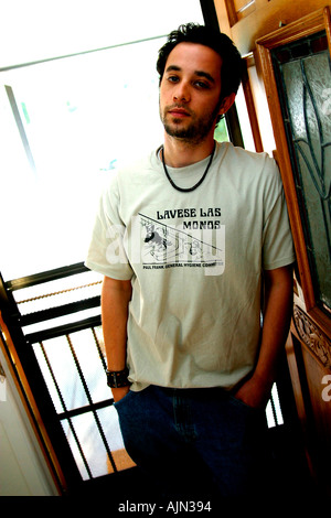 TRENDY YOUNG MAN Stock Photo