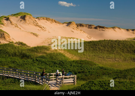 Parabolic dune, Prince Edward Island National Park, Canada Stock Photo