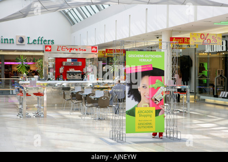 Shopping mall Riem Arcaden in Munich, Germany, Bavaria Stock Photo