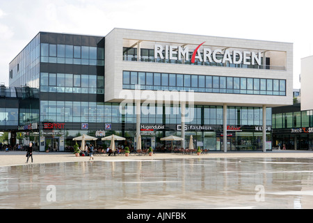 Shopping mall Riem Arcaden in Munich, Germany, Bavaria Stock Photo