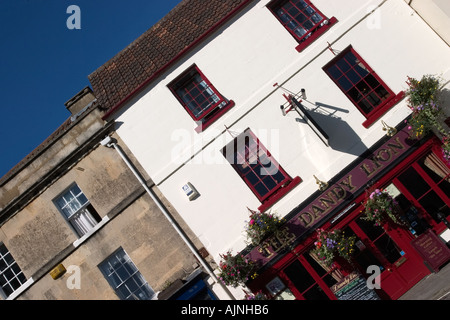 The Dandy Lion Public House on Coppice Hill in Bradford on Avon Wiltshire England Stock Photo