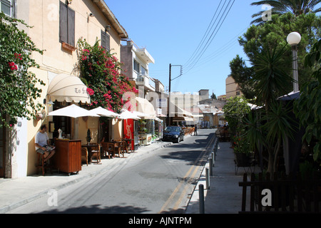 Ayia Napa Street Scene on island of Cyprus Stock Photo
