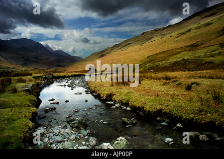 Gatesgarthdale Beck, Honister Pass, near Buttermere, The Lake District National Park, Cumbria, England, UK. Stock Photo