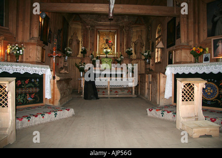 Church interior, Zakopane, Podhale, Poland, Europe Stock Photo