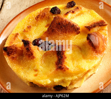 BREAD AND BUTTER PUDDING Stock Photo