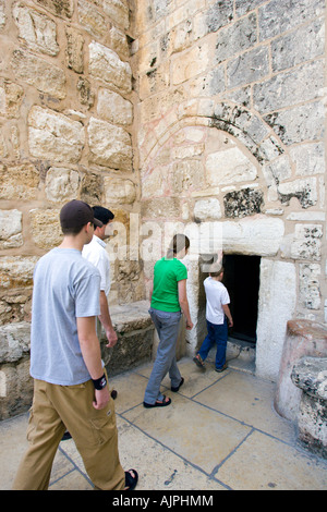 The door of humility,church of the nativity,Bethlehem,Palestine Stock