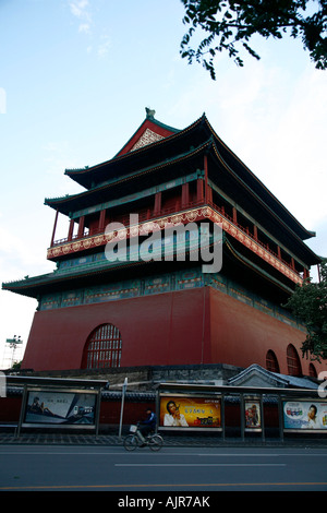 The Drum Tower Dongcheng district Beijing China Stock Photo