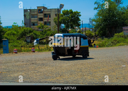 An Auto Rickshaw Tuktuk Three Wheel Taxi Nashik India Stock Photo