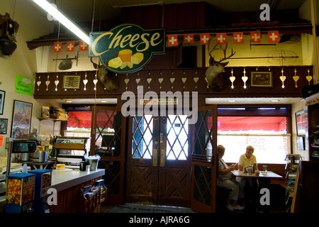 Baumgartner's Cheese Store and Tavern Monroe, Wisconsin Stock Photo