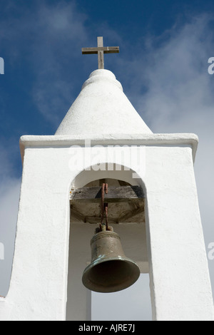 El Hierro, The white chapel Santuario de la Virgen de Los Reyes is the home of the patron saint of the Islands Stock Photo