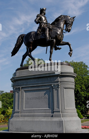 George Washington statue, Boston Commons Stock Photo