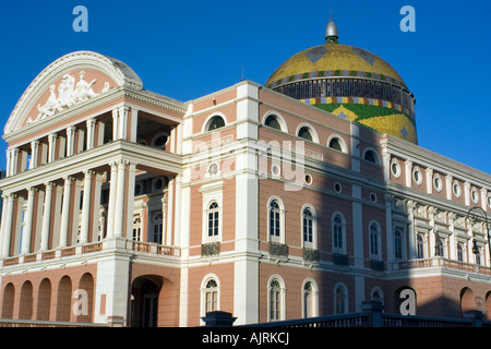 Amazon theatre opera house built in 1896 during the rubber boom Manaus Amazonas Brazil Stock Photo