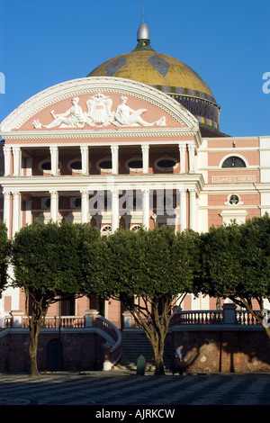 Amazon theatre opera house built in 1896 during the rubber boom Manaus Amazonas Brazil Stock Photo