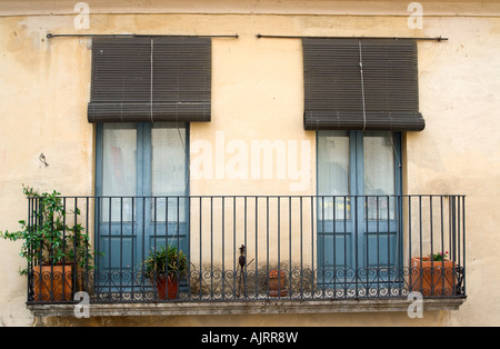 A Typical Balcony Of An Apartment In The Centre Of The Old Part Of 