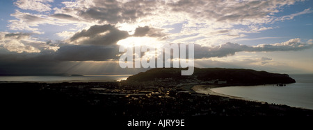 Sunset over Llandudno wales Stock Photo