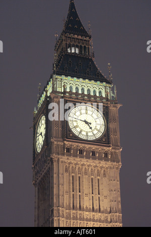 Big Ben clock tower Houses of Parliament London England UK Stock Photo