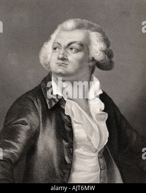 Honore Gabriel Riqueti, Comte de Mirabeau, 1749 - 1791. French revolutionary statesman. Stock Photo