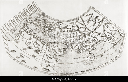 Ptolemy S World Map Stock Photo 135088130 Alamy   World Map From Ptolemys Geographia Ajt86g 