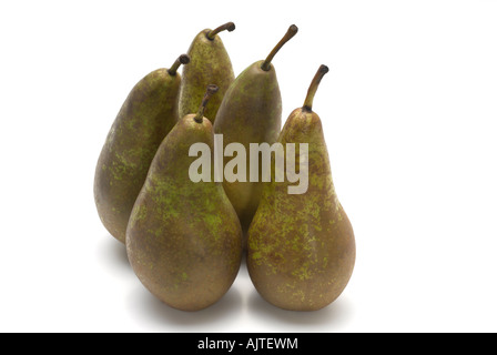 Five 5 "Conference pears" Stock Photo