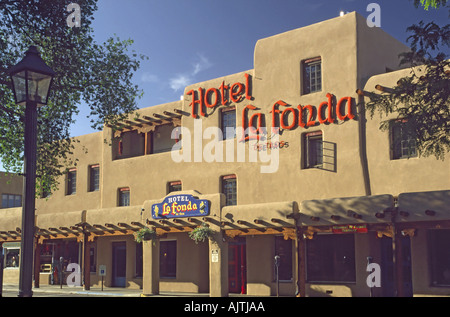 La Fonda Hotel, Taos Plaza, Historic District, Taos, New Mexico, USA