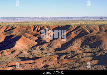 Painted Desert, view from Tawa Point in Petrified Forest National Park, Arizona, USA Stock Photo